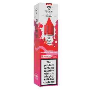 Strawberry Watermelon Bubblegum Nic Salt E-Liquid by Crystal Clear Bar Salts 10ml